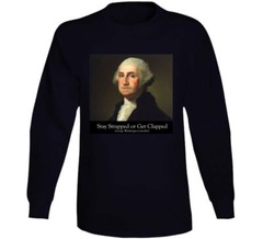 Stay Strapped Or Get Clapped George Washinton 2nd Amendment Gift 2a T Shirt
