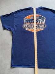 Harley-Davidson Men T-Shirt XL Regular Fit Navy Blue Cottton Tee Vintage Biker