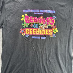 Vintage Cuesta College Beatles Beehives Shirt Mens XL Long Sleeve Music Theater