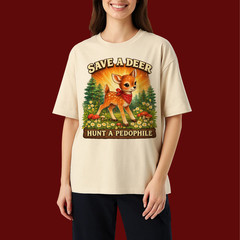 Funny Hunting Shirt Save A Deer Hunt Predator Tee