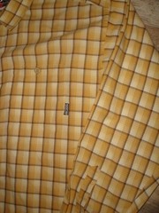 MENS PLAID PATAGONIA SHIRT LARGE CHEST 48 EXCELLENT CONDITION ORGANIC COTTON