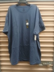 Athletic Works No Pocket Cotton Tee Men’s Size 4XL Blue Cove Heather NWT