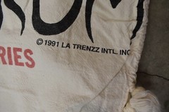 Vtg 90s Demon Rum La Trenzz Sugar Sack Faded Hoodie Shirt Boxy Made In USA