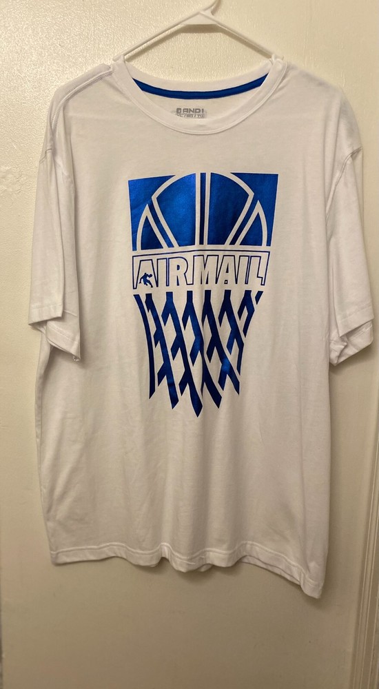 Men AND1 AIRMAIL Graphic Tee Size XL