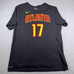 Atlanta Hawks Shirt Mens XL Dennis Schroder 17 Nike Dri-FIT Black NBA