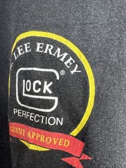Vtg Double Sided Gun Glock Perfection Lee Ermey Gunny Approved XL