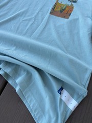 Arizona Jean Co. Desert Cactus Graphic T-Shirt Light Blue Medium NWT New