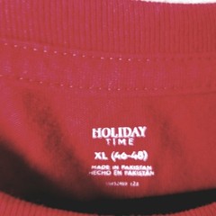 Holiday Time Mens “Don’t Stop Believing” Santa T-shirt Tee Christmas Party Sz XL