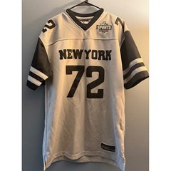 Vintage Classic Sports 1963 New York 72 Jersey Mens Medium Grey Black V-Neck