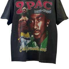 Vintage 2Pac TUPAC Shakur California Love Rap Tee 90s Hip Hop T-Shirt REPRINT L