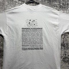 Vtg National Chemistry Week Shirt XL Science Scientist Grunge Colorful Graphic