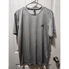 Mens Adidas Climate Short Sleeve T Shirt Size L Gray.