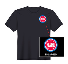 Detroit Michigan Pistons Basketball T-Shirt NEW S, M, L, XL