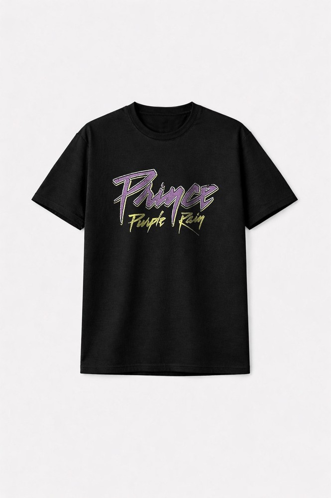 Prince Purple Rain 40th Anniversary Premium Carbon Finish T Shirt