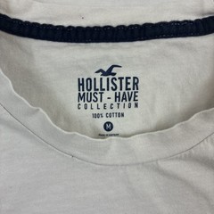 Hollister Mens M White Blue Paint Splatter Graphic T-Shirt Must-Have Collection