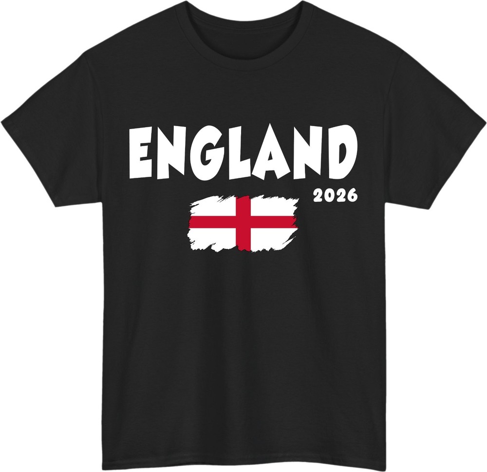 England Flag 2026 Unisex T-Shirt – St Georges Cross Patriotic Supporter Tee Gift