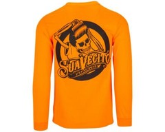 Men’s Suavecito OG Safety Orange Long Sleeve Shirt (S M L XL 2XL 3XL 4XL 5XL)