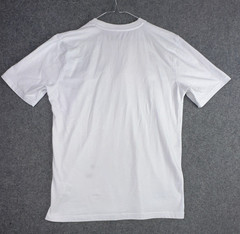 Prada T-Shirt Mens Medium White Crew Neck Short Sleeve Cotton Designer