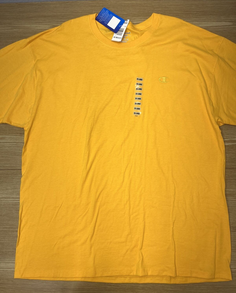 Camiseta Para Hombre Champion 2XL Franela Manga Corta Franela Cuello Redondo