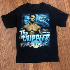 Collection Chris Benoit Crippler Black Cotton T Shirt Size S-5XL