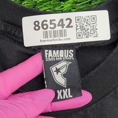 Vintage Y2K Famous-Stars-And-Straps Shirt 2XL 25×29 Black