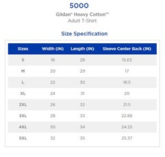 Gildan Heavy T-Shirt 5000 – Unisex Short Sleeve Casual Cotton T-Shirt (A)