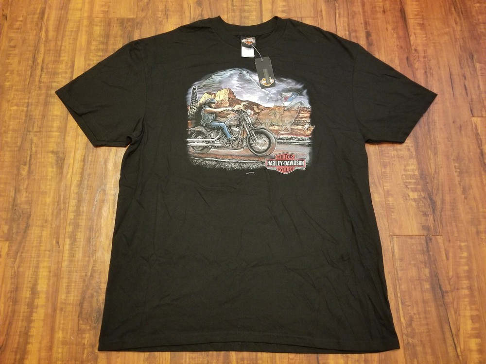 Harley Davidson San Benito, Texas – Ghost Rider Black T-Shirt – Men’s 2XL – NEW
