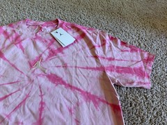 Nike Air Jordan 23 pink flamingo white JUMPMAN tie dye t shirt vintage retro XL