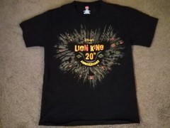 Disney’s The Lion King 20th Anniversary Est 1994 Mens Medium M Black Tee T-Shirt