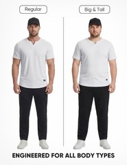 Mens V-Neck Muscle Slim Henley Shirt Workout Gym Athletic Shirt Summer Fashio…