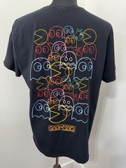 Pac-Man by C-Life Group Graphic T-shirt Black Size X-Large Unisex