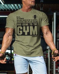 059. Hello… Goodbye Funny Workout Gym T-Shirt for Men