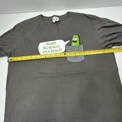 Rick and Morty Men’s M T-Shirt – Pickle Rick “I’m a Pickle!” Graphic Adult Swim
