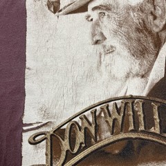 Vintage Don Williams The Gentle Giant Tshirt XL Purple Dbl Sided VTG Music