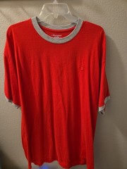 Champion Men’s Classic Jersey Ringer T-Shirt Red 2XL (Washed But Never Worn) NWO