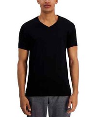 ALFANI Men’s 4 Pack Black 100% Cotton Slim Fit V-Neck T-Shirt NEW 2XL XXL