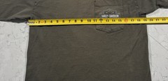 VTG Harley Davidson T-Shirt Mens Medium Green Long Sleeve ATX Central Texas USA
