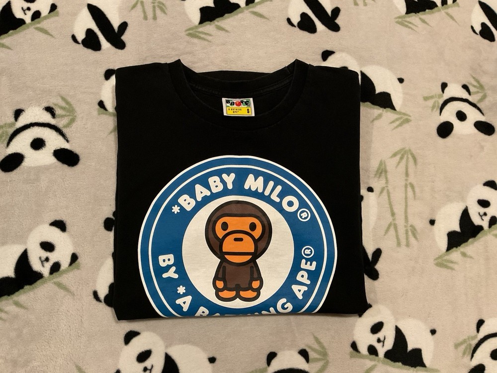 Bape Baby Milo Men’s Small Black T-Shirt Graphic Tee