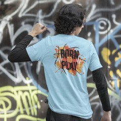 Men Printed classic fit round neck T-shirt Casual and Stylish