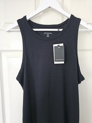 M&S Autograph Mens Vest Top Stretch Sleeveless Size Medium Black New With Tags