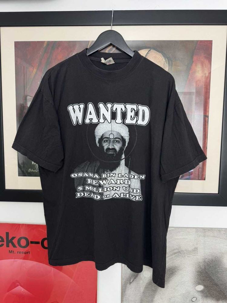 Wanted Dead or Alive Osama Bin laden Unisex Cotton T Shirt For Gifts VP241