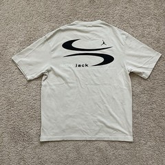 Nike Air Jordan x Travis Scott Jack T-Shirt Light Bone Men’s Size M (DZ5510-072)