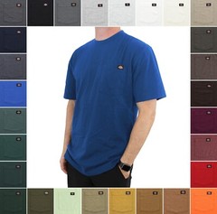 Dickies Heavy Weight Men’s T-Shirt Short Sleeve Pocket Work Tee 100% Cotton