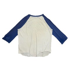 Vintage Kansas Band Raglan T Shirt 1970s Blue White Concert Rock XL USA