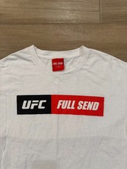 UFC x Full Send Men’s T-Shirt LARGE White Fighting Streetwear Nelk Boys Outdoor