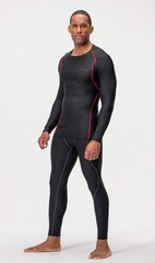 DEVOPS 3 Pack Men’s UPF 50+ Long Sleeve Compression Shirts Quick Dry, Cool Gear