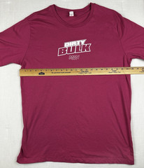 Men’s Dirty Bulk Man Sport T-Shirt Pink Size XL