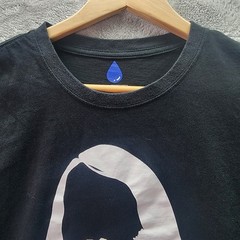 Moist Warren James LLC Beard Silhouette Graphic Tee Black Size Large 100% Cotton