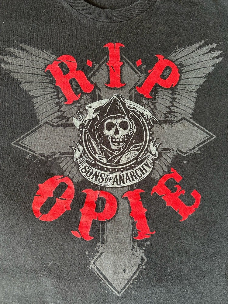 Sons Of Anarchy RIP Opie T Shirt Delta Pro Weight Black Graphic Tee XL