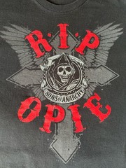 Sons Of Anarchy RIP Opie T Shirt Delta Pro Weight Black Graphic Tee XL